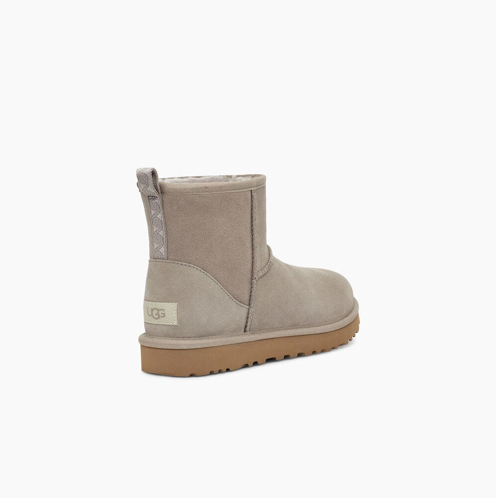 UGG Classic Mini Swirl - Boots Dame - Grå (NO-P653)